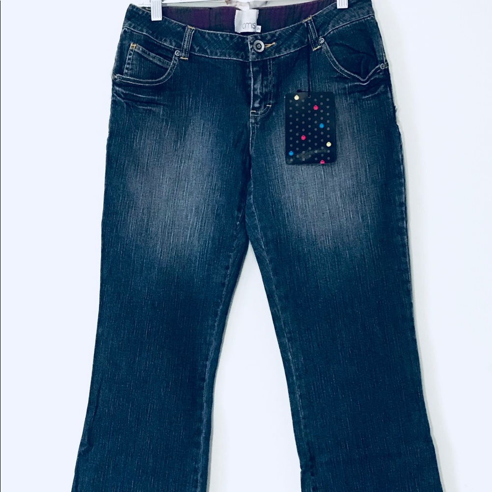 NOMIS,  BOOT CUT, STRETCH BLUE JEANS